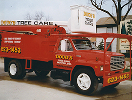 Doug's Tree and Lawn Care truck